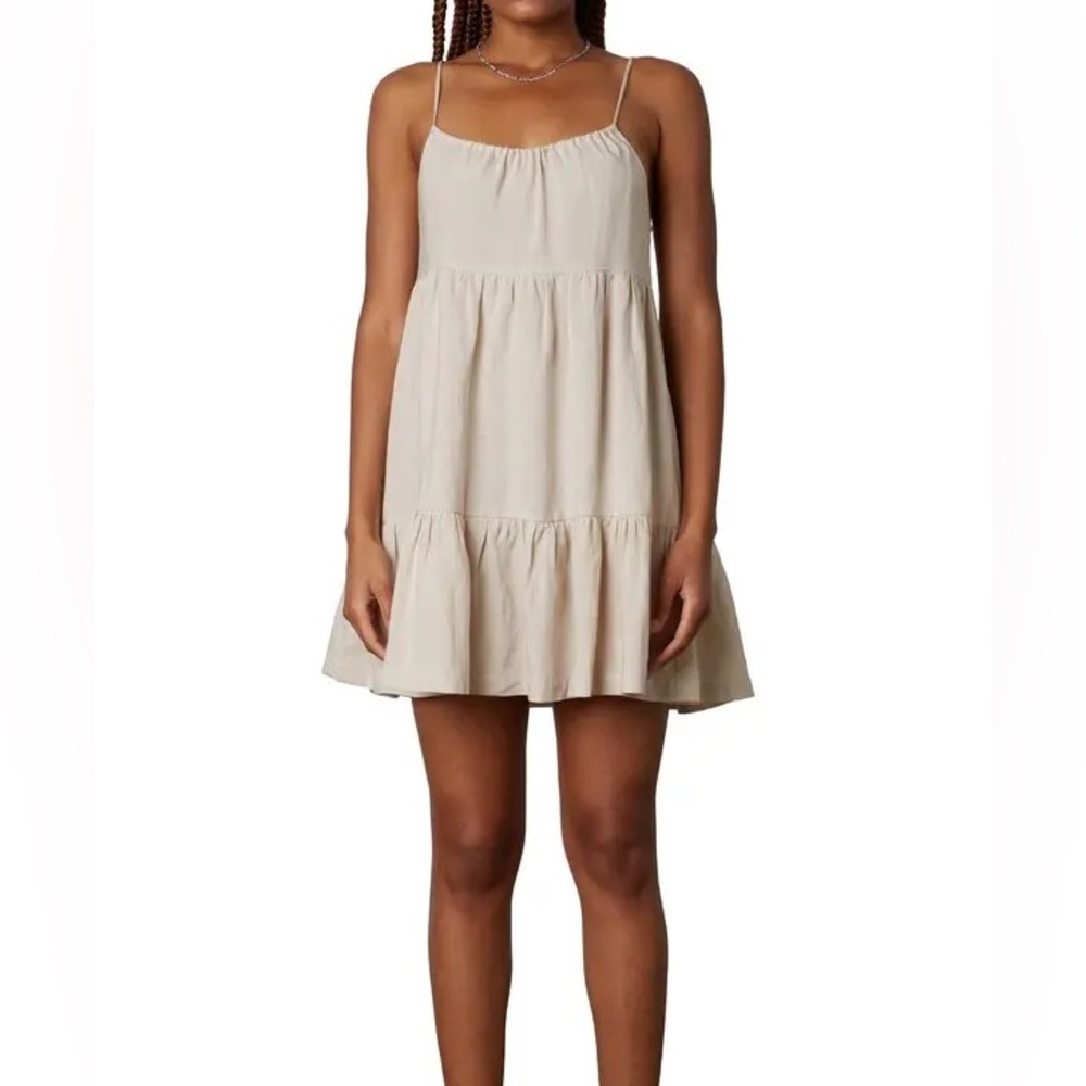 Nia Linen Babydoll Dress ASH PINK Size XSmall